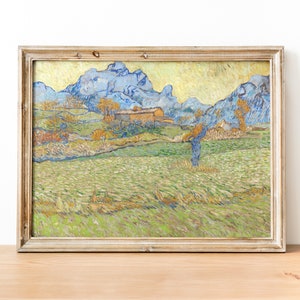 Vincent Van Gogh - Meadow art print, Fine Art Print, Van Gogh Print