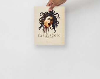 Méduse Le Caravage, impression d'affiche d'art, art de la mythologie grecque, couleur personnalisée ! - France