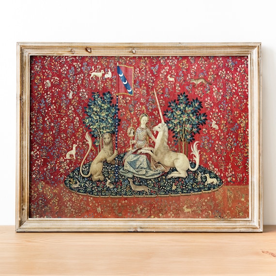 The lady and the unicorn print deals