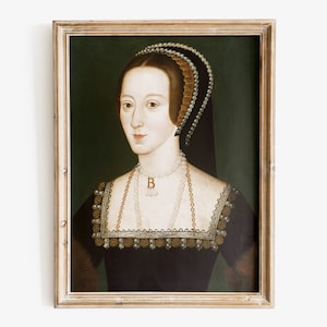Anne Boleyn Kunstdruck, Antique Portrait Print