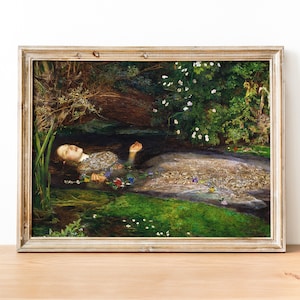 John Everett Millais - Ophelia art print, Museum-quality Fine Art Print