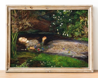 Ophelia by John Everett Millais Framed Print - Etsy