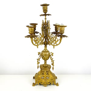 Antique Candelabra, French Baroque Candlestick holder