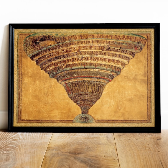 Dante Inferno Mapa Botticelli Alicein Mikuni Apologist — Sandro