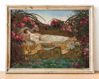 眠れる森の美女 | アーチボルド・ワクリー | 1901 年 おとぎ話の絵画
