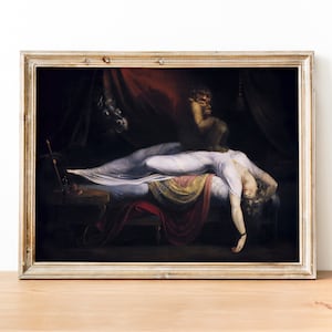 Henry Fuseli - The Nightmare art print, Fine Art Print, Dark art