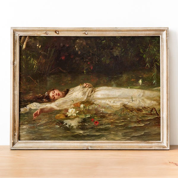 Friedrich Heyser - Impresión artística de Ofelia, Arte mural clásico
