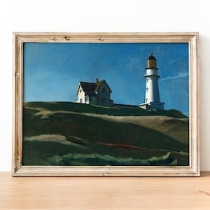 Edward Hopper - Lighthouse Hill art print, Museum-quality Fine Art print