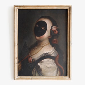 Felice Boscarati - La Moretta Kunstdruck, Fine Art Druck, Dunkler Kunstdruck
