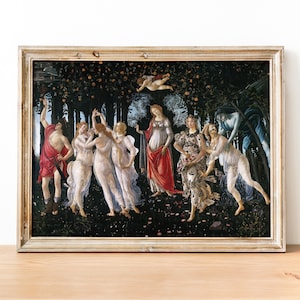 Sandro Botticelli - Primavera art print, Renaissance Fine Art Print, Famous Art