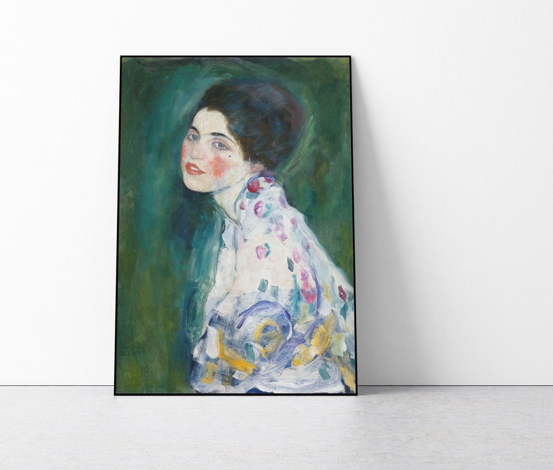 Gustav Klimt Portrait of a Lady Art Print image 1
