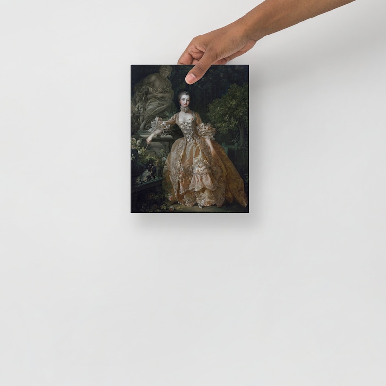 François Boucher - Madame De Pompadour Art Print, Rococo Fine Art Print ...