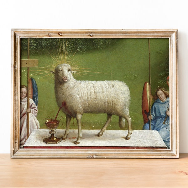 Jan van Eyck - The Adoration of The Mystic Lamb, Ghent Altarpiece, Fine Art Print