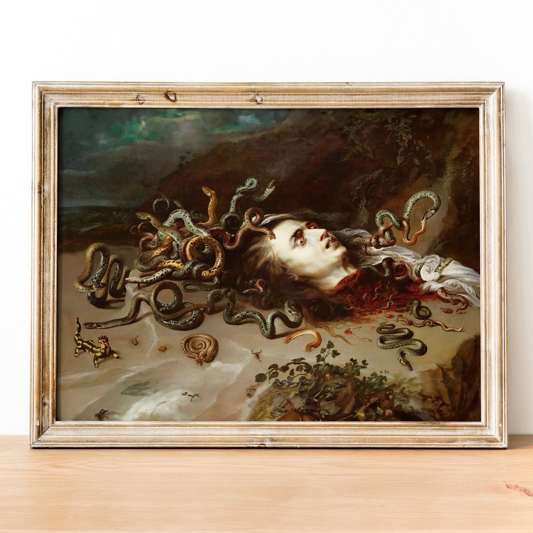 Peter Paul Rubens Head of Medusa Art Print, Fine Art Print, Dark Art Etsy