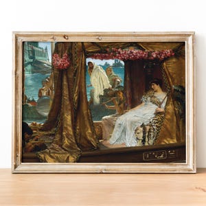 Lawrence Alma-Tadema - The Meeting Of Antony And Cleopatra art print, History Art print