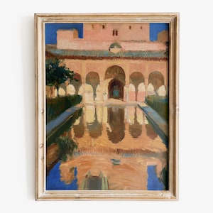 Joaquin Sorolla - Hall of the Ambassadors, Alhambra, Granada art print, Museum-quality Fine Art print