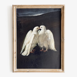 Domenichino - Kissing Doves art print, Fine Art print