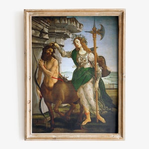 Sandro Botticelli - Pallas and the Centaur art print, Museum-quality Fine Art print