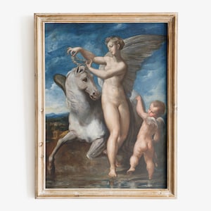 Parmigianino - Saturn and Philyra art print, Fine Art Print, Renaissance art