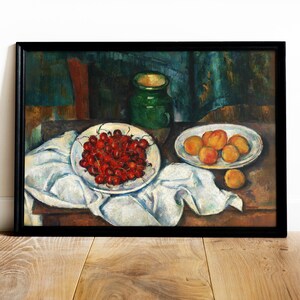 Paul Cézanne - Still Life With Cherries and Peaches Art Print, Museum ...