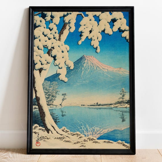 Ukiyoe Snow Art Print, Hasui Kawase - Clearing After a Snowfall on