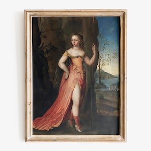 Joseph Werner the Younger - A Warrioress art print, Fine Art print, Feminist art