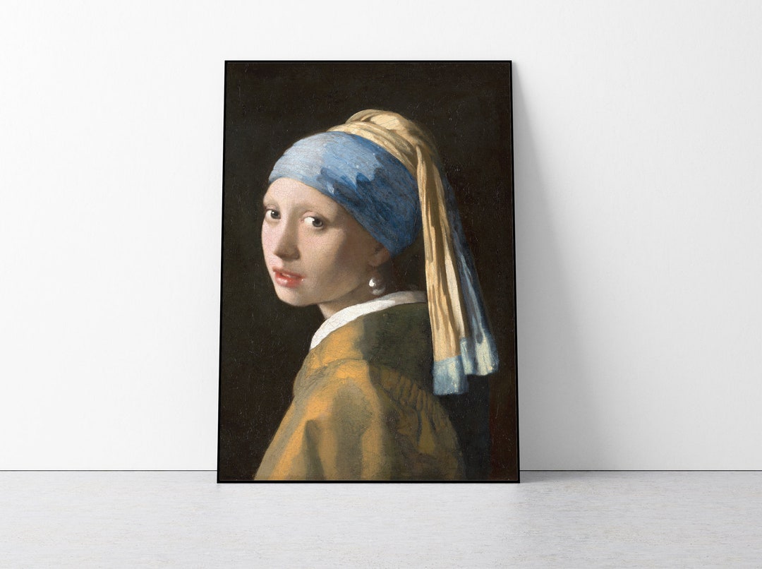 Girl With a Pearl Earring Poster Johannes Vermeer Print - Etsy