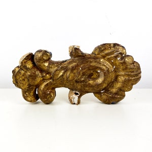 Antique Gilt Wood Carving, Architectural Salvage, Italian Antique Salvage Decor