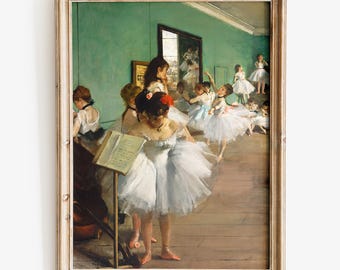 Edgar Degas - The Dance Class art print, Fine art print