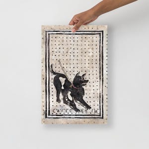 Cave Canem print, Beware of the dog print, Pompeii art print, Fine art print