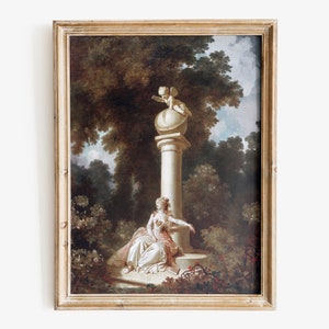 Jean-Honoré Fragonard art print, Fine art print, Rococo art