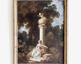 Jean-Honoré Fragonard impresión de arte, impresión de bellas artes, arte rococó