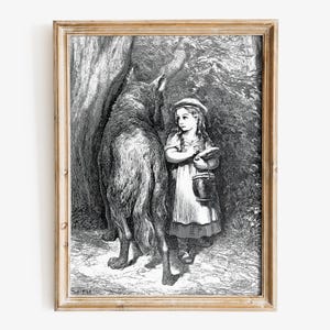 Gustave Dore art print, Little Red Riding Hood Museum-quality Fine Art print
