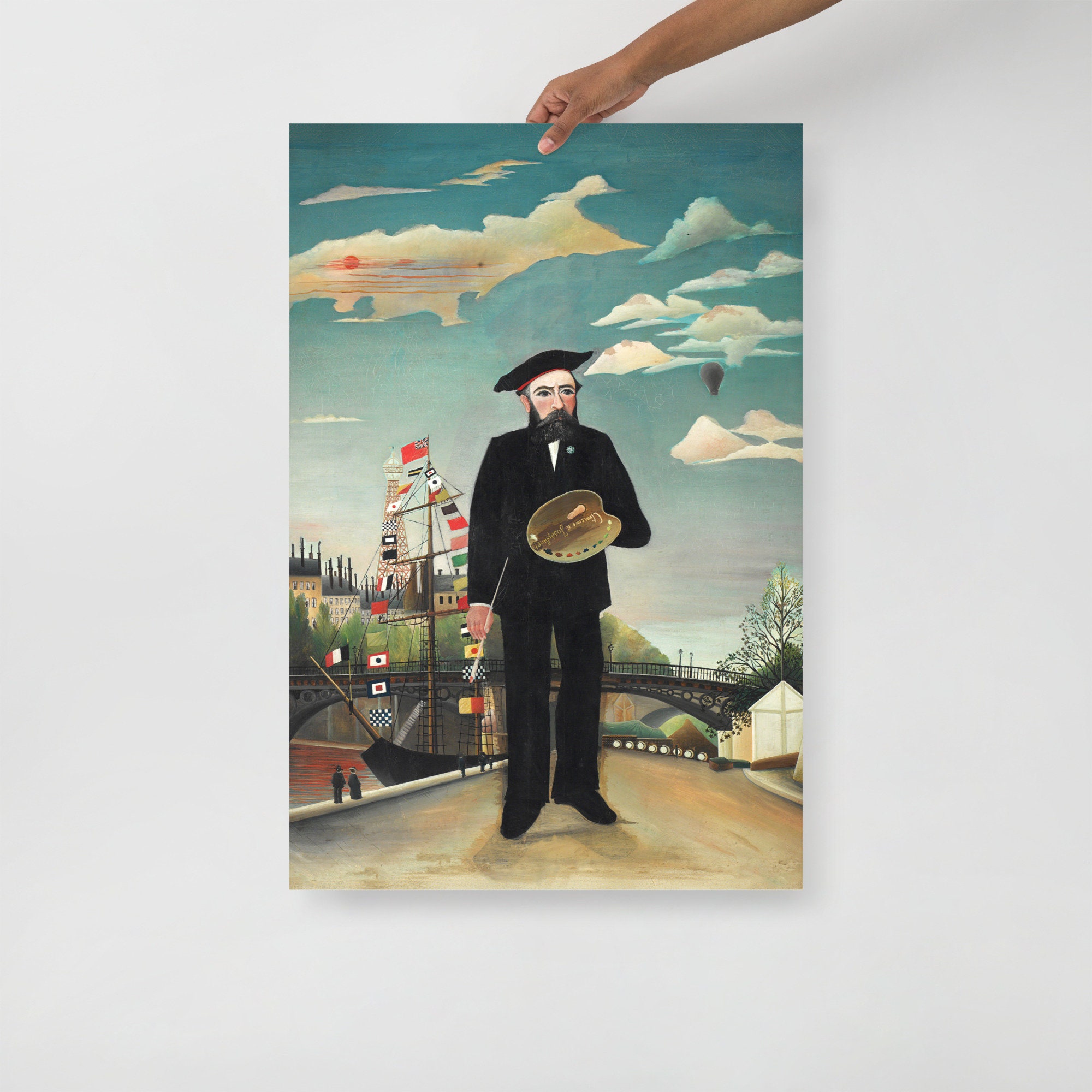 アンリ・ルソー - 私自身、肖像画と風景画のアートプリント、美術館