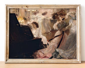 Joseph-Marius Jean Avy - The White Ball art print, Fine art print, Sapphic art