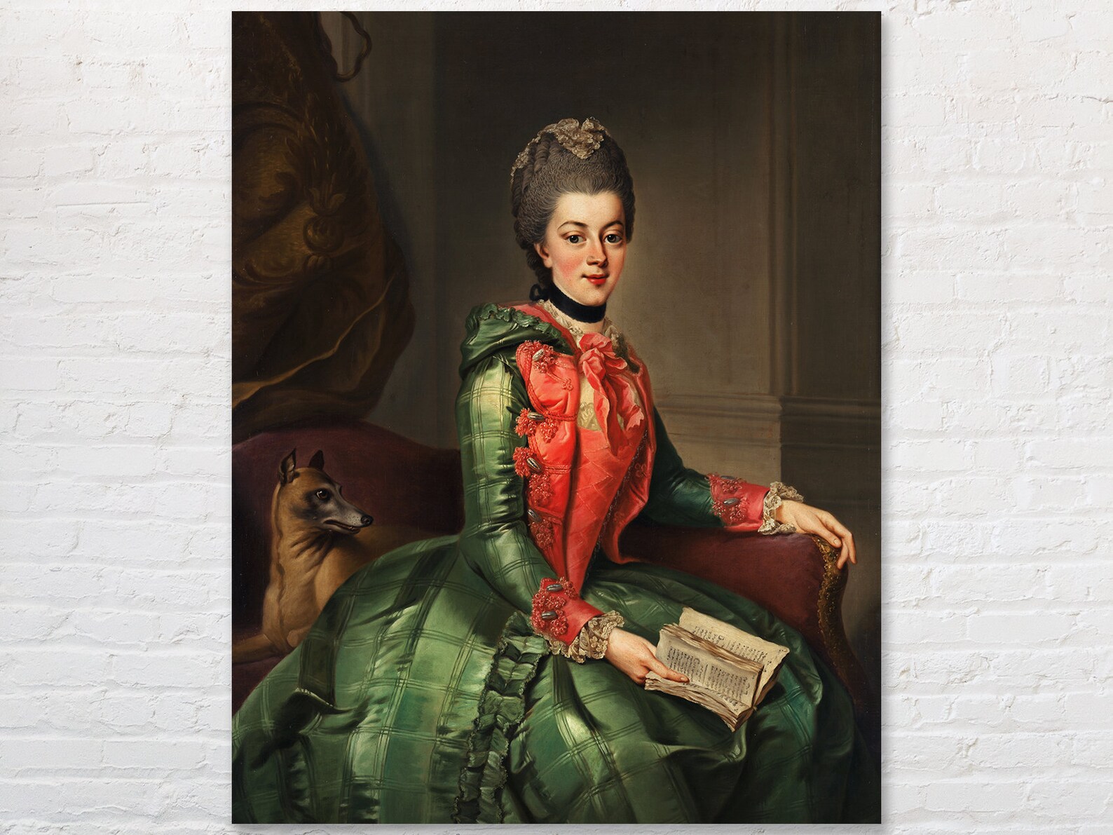 Baroque Portrait Poster Antique Portrait Print Art Etsy