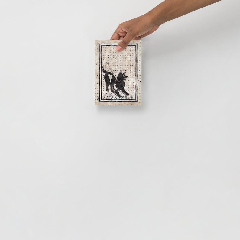 Cave Canem print, Beware of the dog print, Pompeii art print, Fine art print