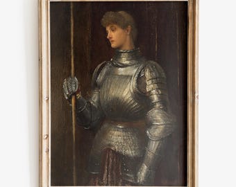 Joan of Arc art print, Fine Art print, Feminist art