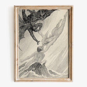 Norman Lindsay Art Print, Fine Art Poster, Antique Illustration Print, Occult Art