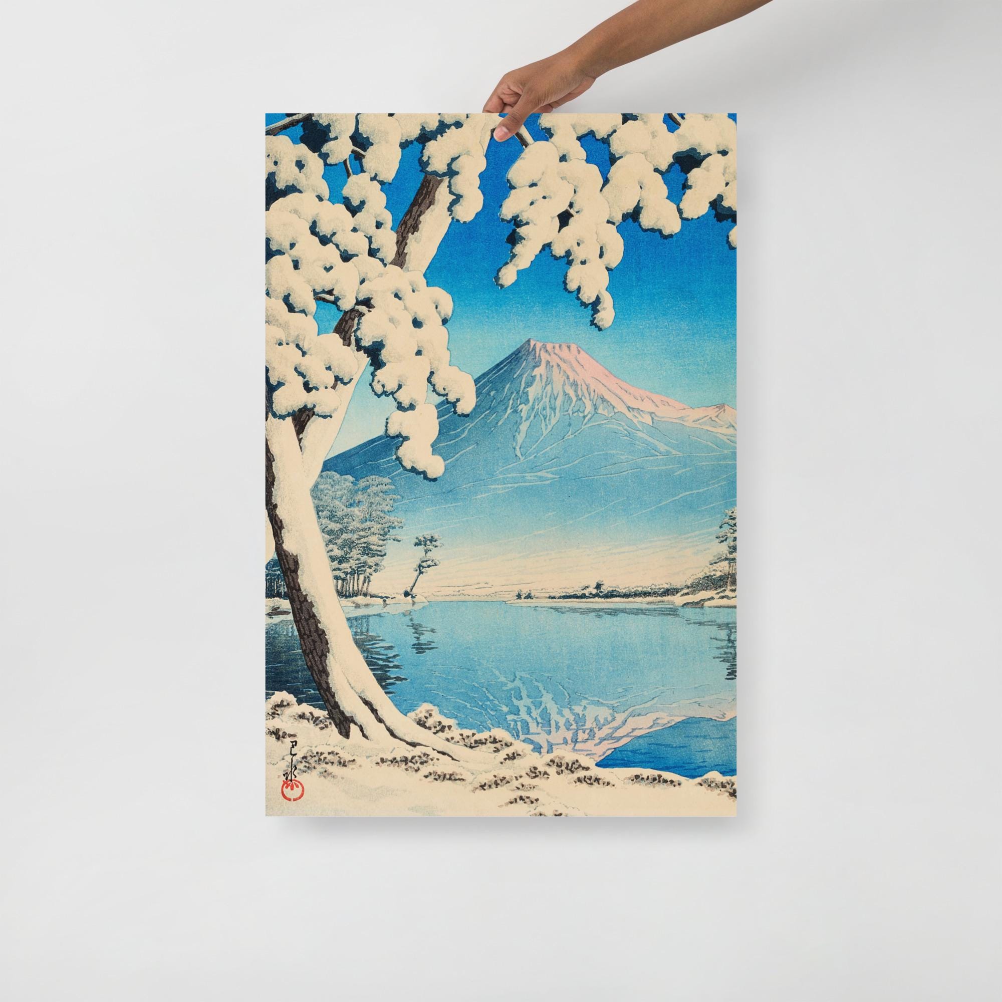 Ukiyoe Snow Art Print, Hasui Kawase - Clearing After a Snowfall on