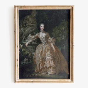 François Boucher - Madame de Pompadour Art Print, Rococó Fine Art Print, Royalcore art