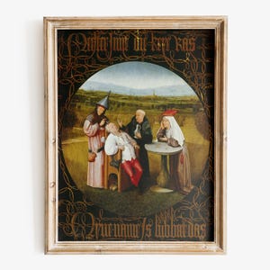 Hieronymus Bosch - Cutting the Stone art print, Museum-quality Fine Art print