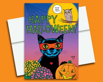Happy Halloween Black Cat