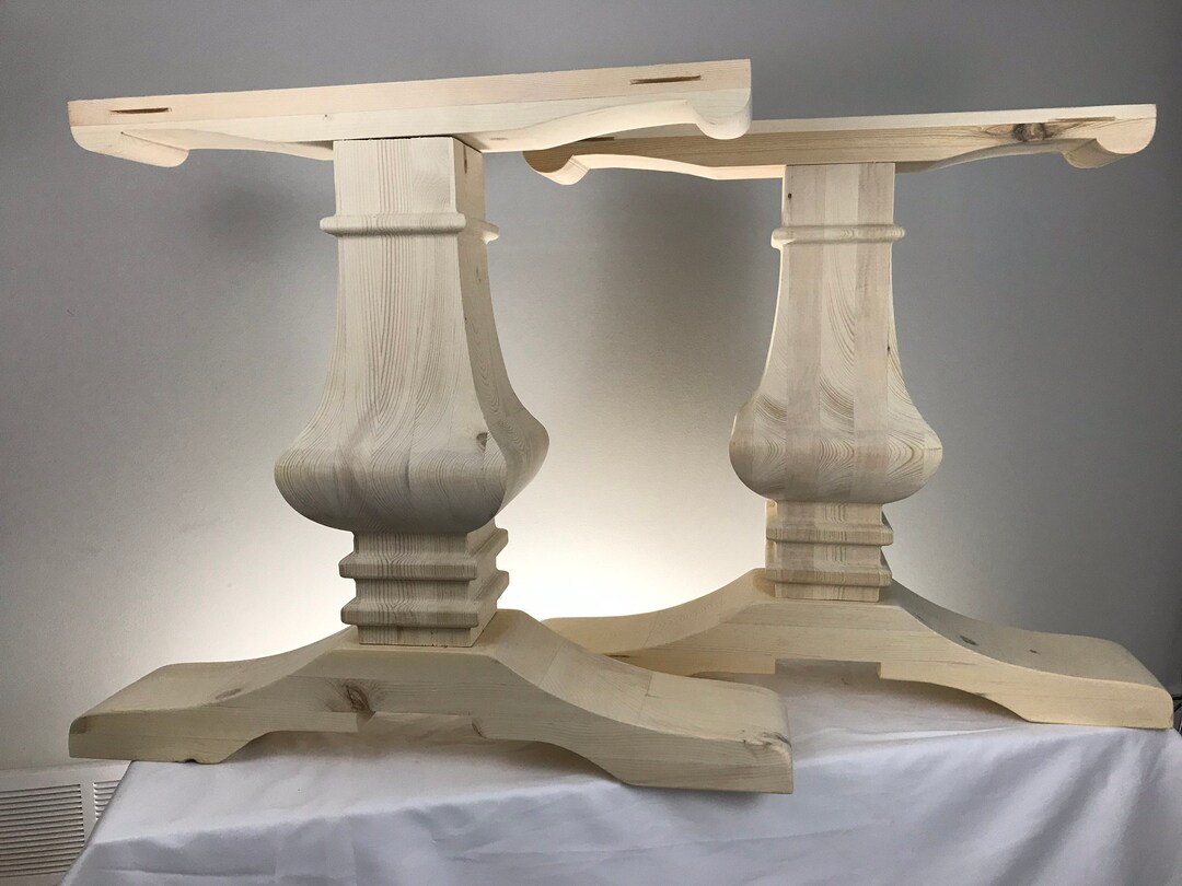 Trestle Table Leg Pair Chalice Table Base set of 2 Etsy