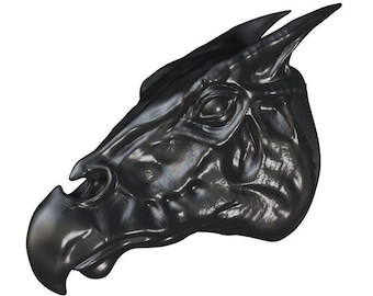Thestral head for movable art dolls to make yourself, DIY