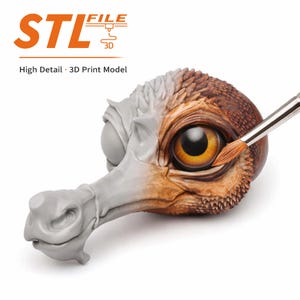 Digitale Datei, 3D Modell Drache, Datei STL Download, Art Dolls