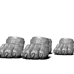 Wolf paws for art dolls and sculptures to paint and process yourself, DIY