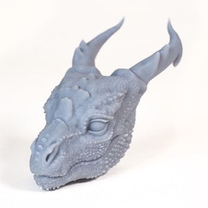 Dragon head for art dolls to paint and process yourself, DIY
