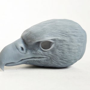 Bird of prey head for Art Dolls to paint and process yourself, DIY
