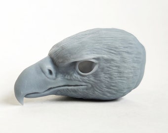Bird of prey head for Art Dolls to paint and process yourself, DIY